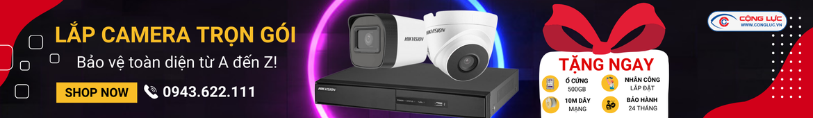 Lắp đặt trọn bộ camera có đầu ghi hình giá chỉ từ 2 triệu