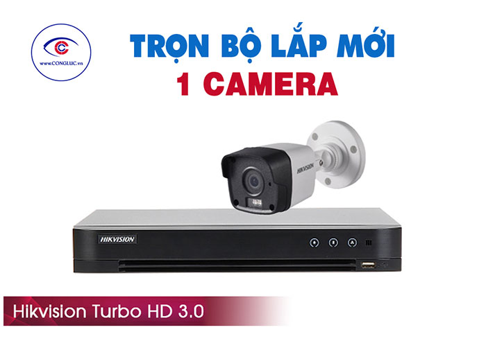 Trọn Bộ 1 Camera Hikvision 3 Megapixel