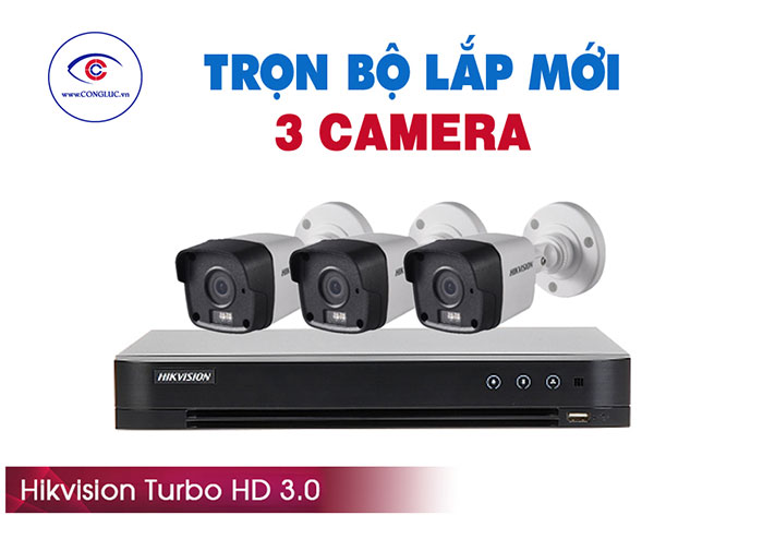 Trọn Bộ 3 Camera Hikvision 3 Megapixel