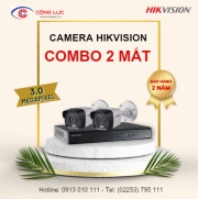 Trọn Bộ 2 Camera Hikvision 3 Megapixel