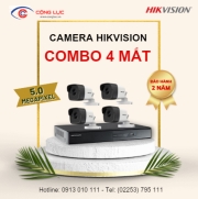 Trọn Bộ 4 Camera Hikvision 5 Megapixel
