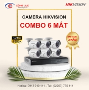 Trọn Bộ 6 Camera Hikvision 2 Megapixel