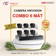 Trọn Bộ 6 Camera Hikvision 5 Megapixel