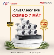 Trọn Bộ 7 Camera Hikvision 2 Megapixel