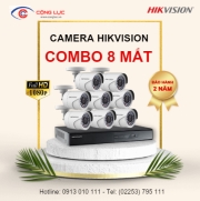 Trọn Bộ 8 Camera Hikvision 2 Megapixel