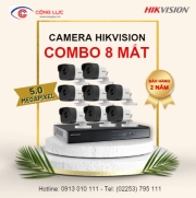 Trọn Bộ 8 Camera Hikvision 5 Megapixel