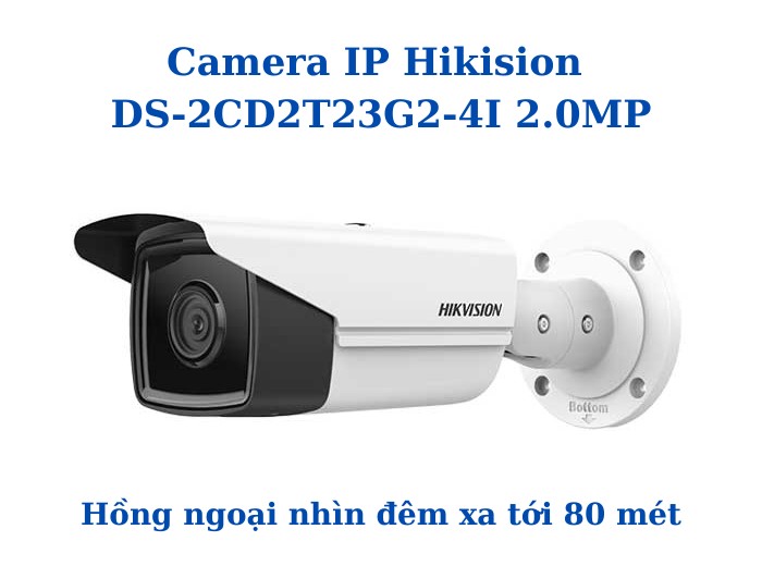 lắp camera ip hikvision 2.0mp hồng ngoại nhìn xa 80 mét cho công ty hương giang