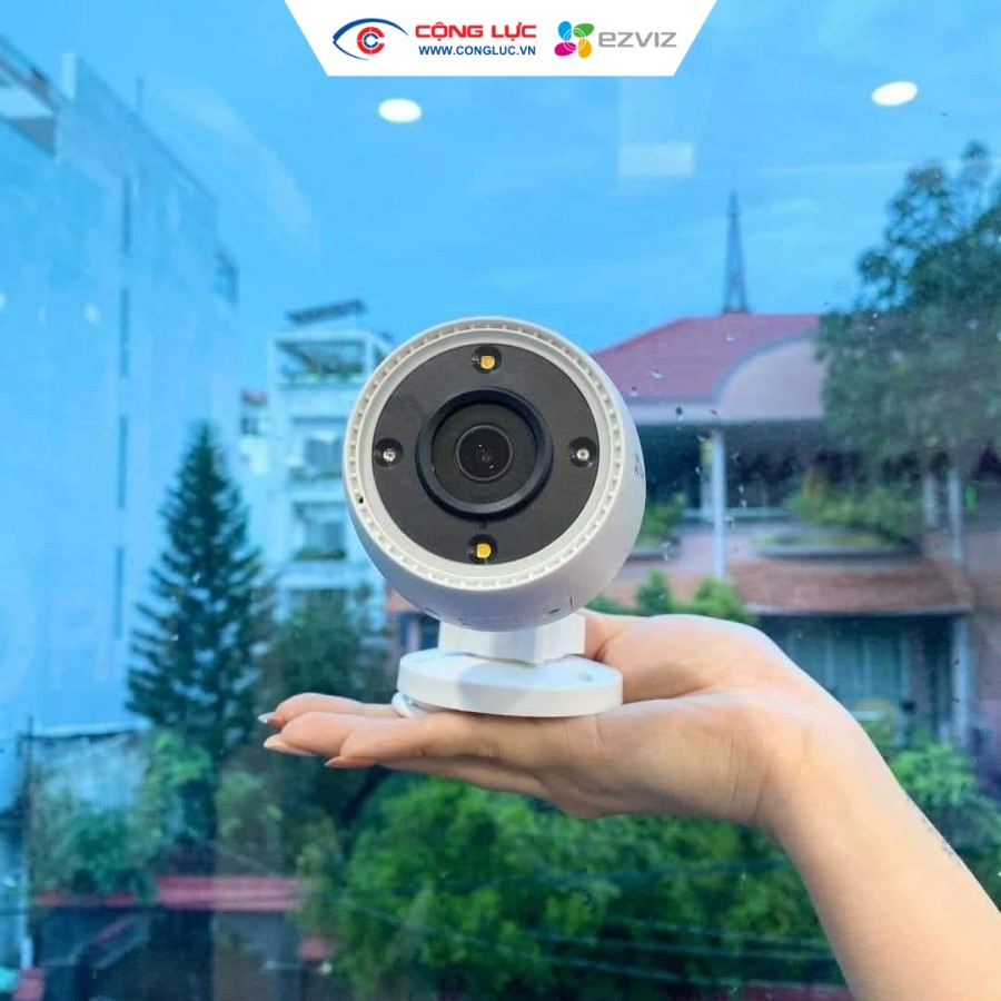 lắp camera wifi ngoài trời Ezviz H3C 2MP cho gia đình tại Trần Bình Trọng Quận Ngô Quyền