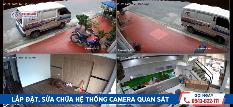 lắp hệ thống camera quan sát nhà dân 4 tầng tại ngô gia tự hải phòng