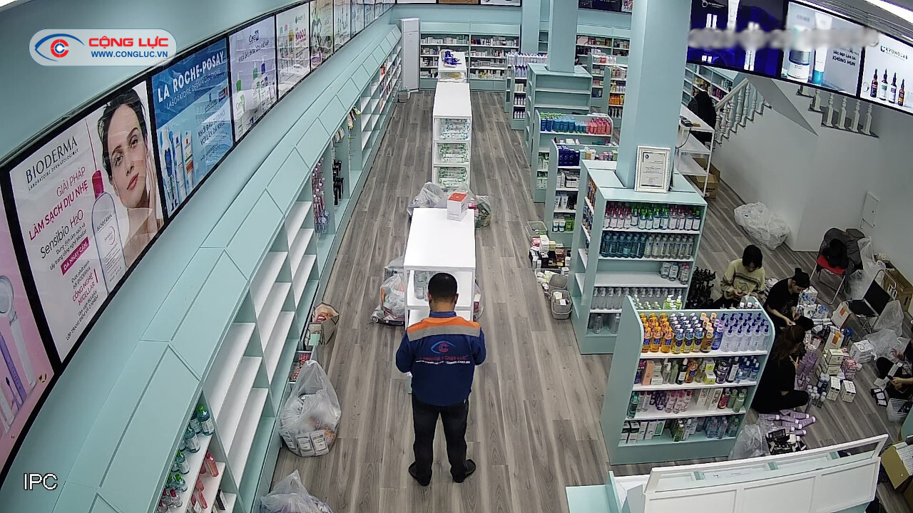 lắp hệ thống camera quan sát cửa hàng mỹ phẩm tại hàng kênh hải phòng