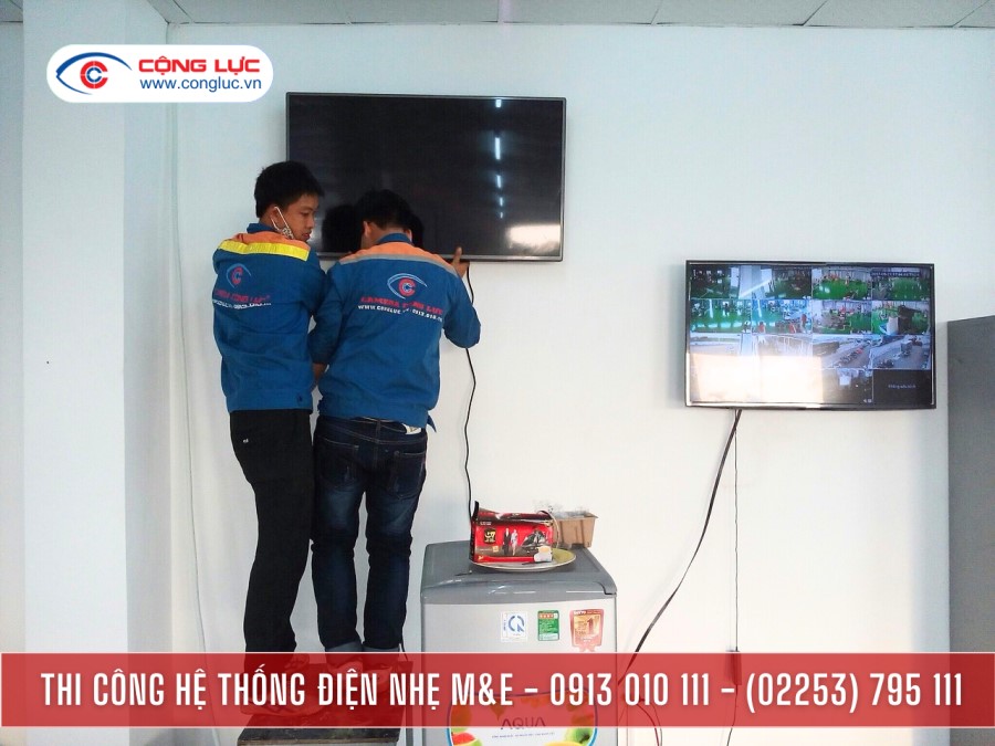 thi công hệ thống camera quan sát tại KCN Nguyễn Đức Cảnh Thái Bình