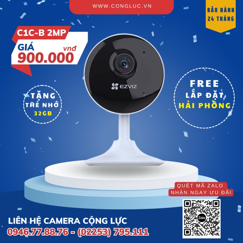 bán camera wifi ezviz c1c-b giá rẻ nhất tại hải phòng