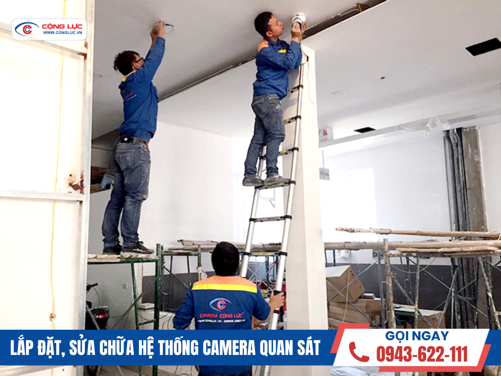 thợ kỹ thuật Cộng Lực lắp đặt camera chuyên nghiệp số 1 Hải Phòng