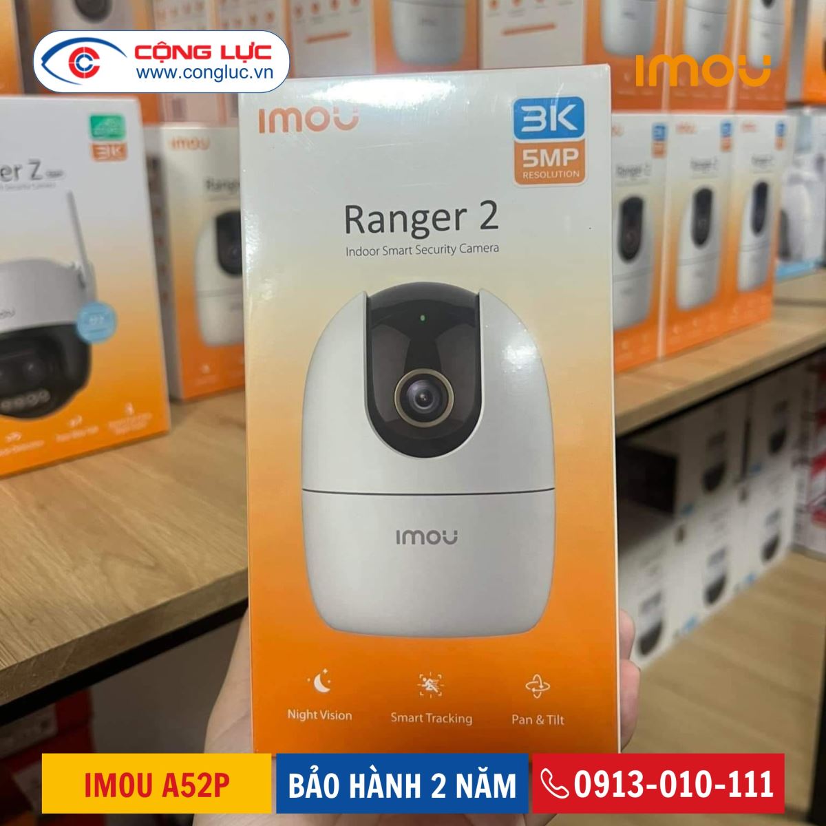 camera wifi imou A52P 5MP 3K trò chuyện 2 chiều, báo động chống trộm