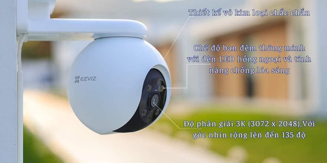 lắp camera nghe tiếng Ezviz  C8PF giá rẻ tại Hải Phòng