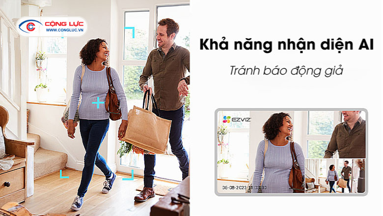 Camera H6 3K 5MP công nghệ AI phát hiện chuyển động