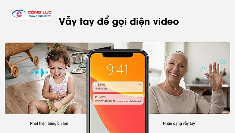 Camera H6 3K 5MP âm thanh trò chuyện 2 chiều