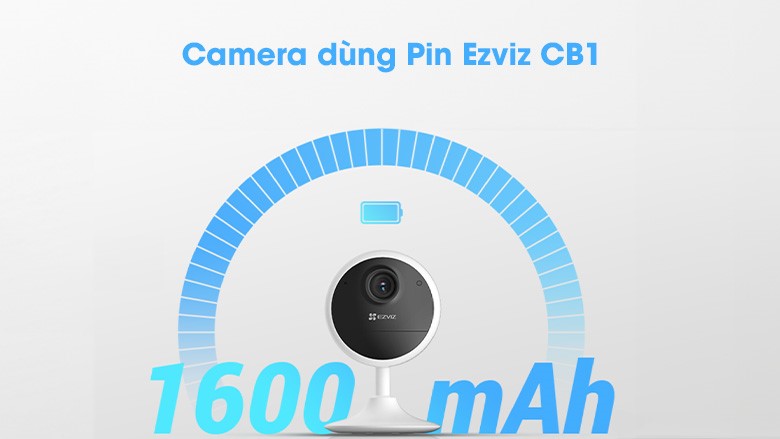 Camera dùng Pin Ezviz CB1 1600mah sử dụng tới 40 ngày