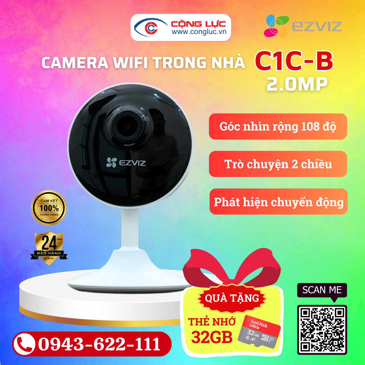 lắp camera wifi ezviz c1c b giá rẻ nhất hải phòng