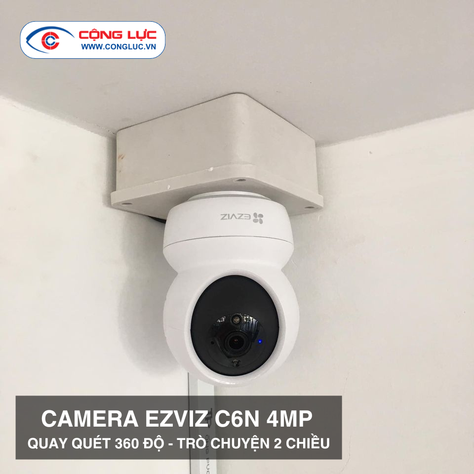 lắp đặt camera thu tiếng Ezviz C6N giá rẻ tại Hải Phòng