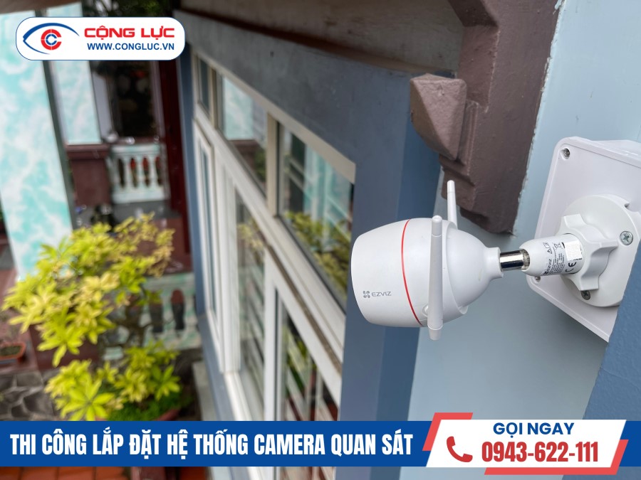 lắp đặt camera không dây ngoài trời giá rẻ tại Hải Phòng