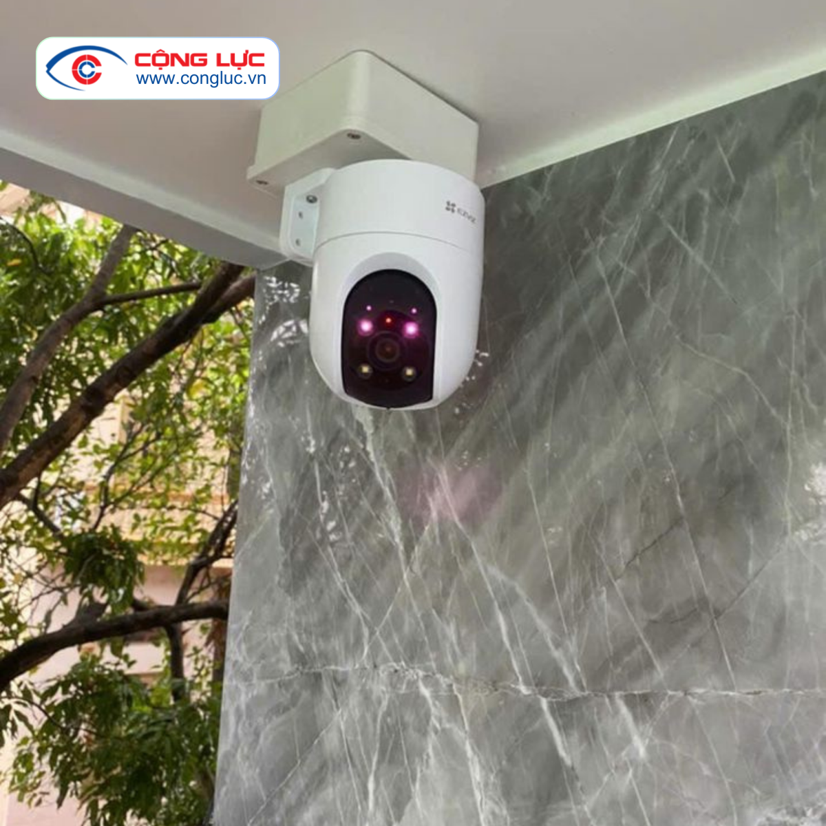 lắp camera wifi nghe tiếng Ezviz H8C chính hãng, giá rẻ tại Hải Phòng