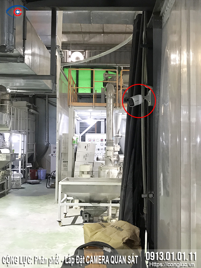 lắp đặt camera quan sát ip hikvision nhà máy sơn hải phòng số 2