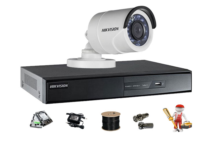 lắp trọn bộ 1 camera quan sát hikvision giá rẻ tại hải phòng