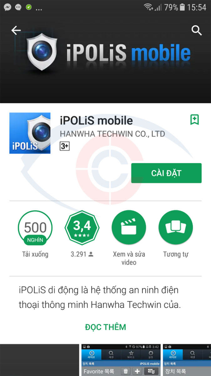 phần mềm ipolis mobile xem camera samsung trên điện thoại di động