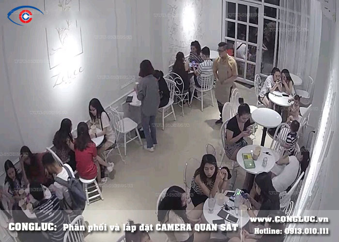 lắp đặt camera quan sát tại quán cafe