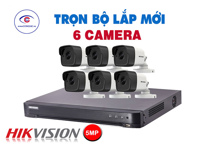 đại lý lắp trọn bộ 6 camera hikvision giá rẻ tại hải phòng