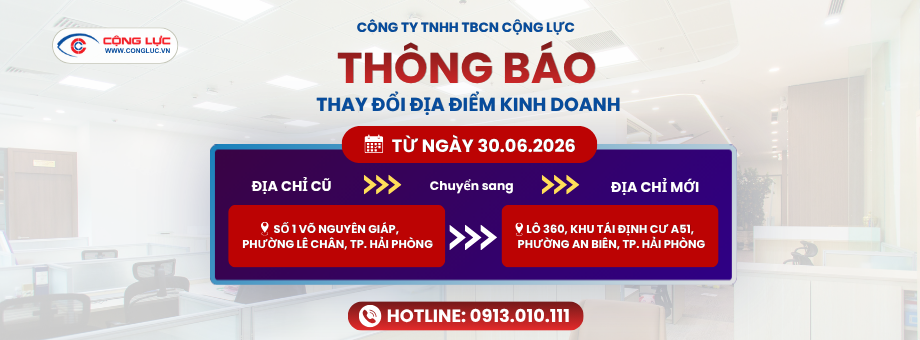 Camera Cộng Lực thông báo chuyển địa điểm kinh doanh từ 30.6.2026