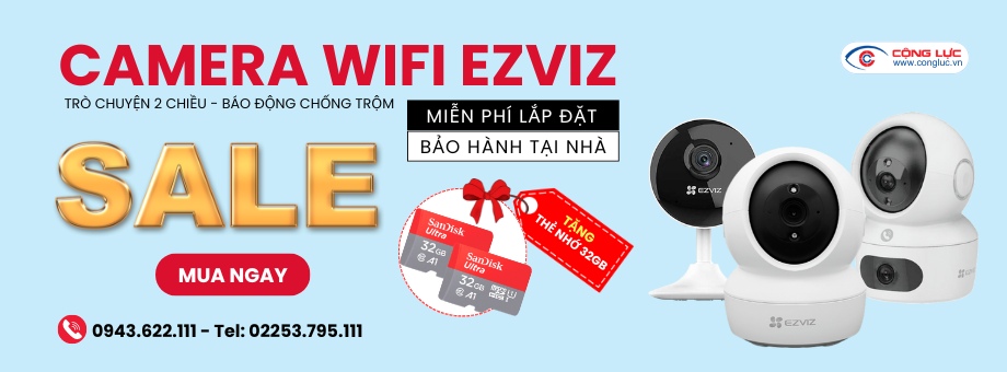 Lắp đặt camera wifi không dây chính hãng giá rẻ