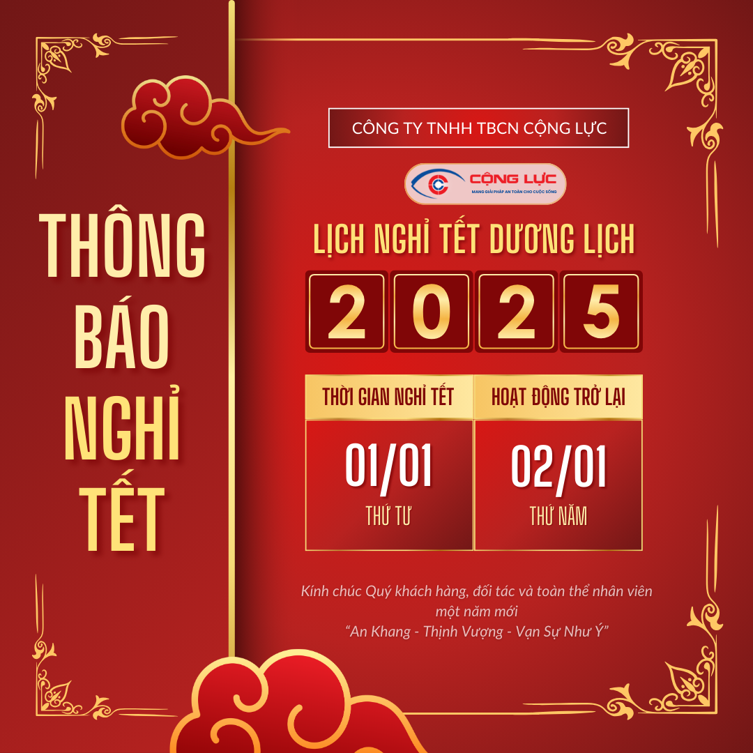 THÔNG BÁO LỊCH NGHỈ TẾT DƯƠNG LỊCH 2025