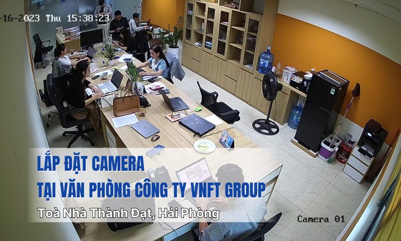 Lắp Camera văn phòng Công ty VNFT Group tại Toà Nhà Thành Đạt Hải Phòng
