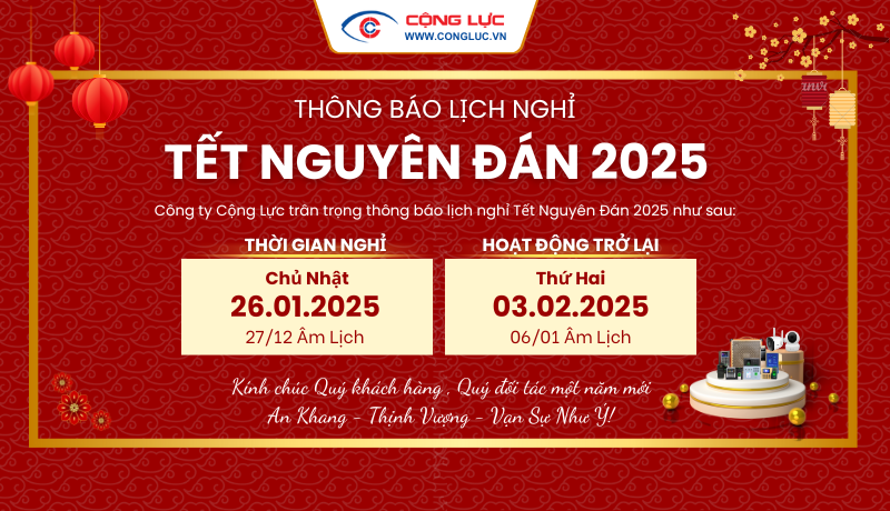 THÔNG BÁO LỊCH NGHỈ TẾT NGUYÊN ĐÁN ẤT TỴ 2025