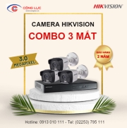 Trọn Bộ 3 Camera Hikvision 3 Megapixel