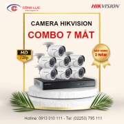 Trọn Bộ 7 Camera Hikvision 1 Megapixel