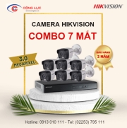 Trọn Bộ 7 Camera Hikvision 3 Megapixel