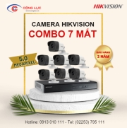 Trọn Bộ 7 Camera Hikvision 5 Megapixel