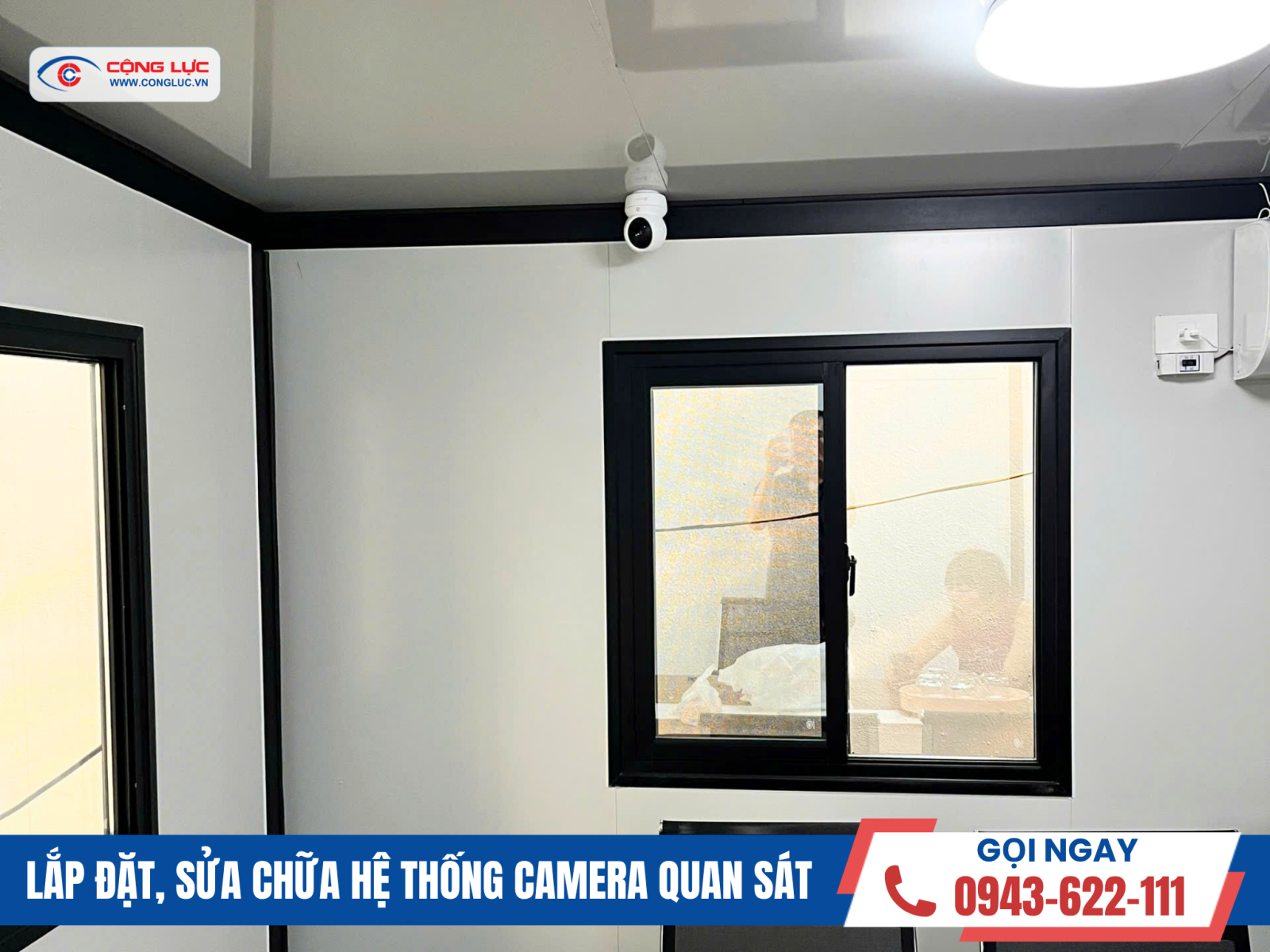 Cộng Lực lắp camera wifi Ezviz H6C 2K 3MP tại An Đà, Hải Phòng