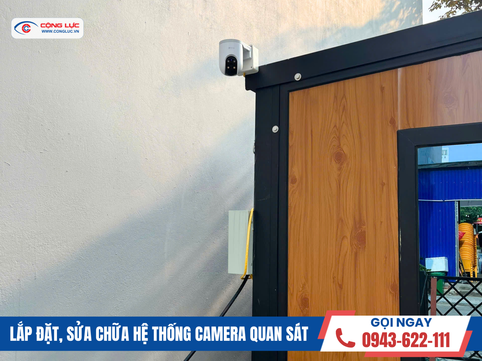 Cộng Lực lắp camera wifi ngoài trời tại Hải Phòng