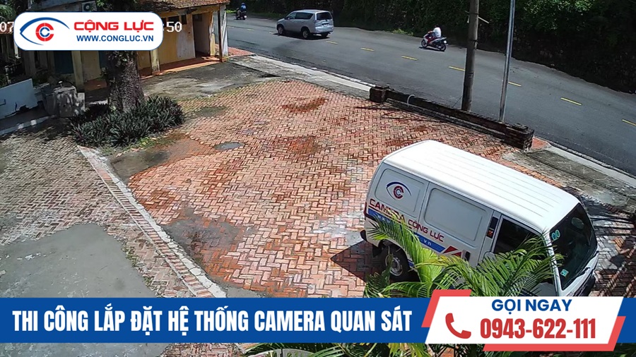 thi công hệ thống camera an ninh cho nhà hàng tại núi hàm rồng