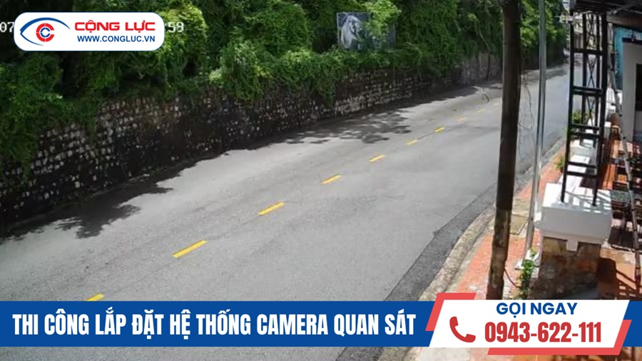 lắp đặt camera giám sát an ninh nhà hàng ở núi hàm rồng đồ sơn