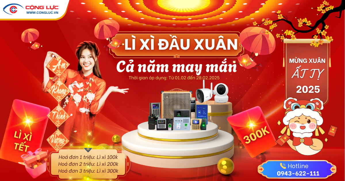 Camera Cộng Lực lì xì đầu xuân cả năm may mắn