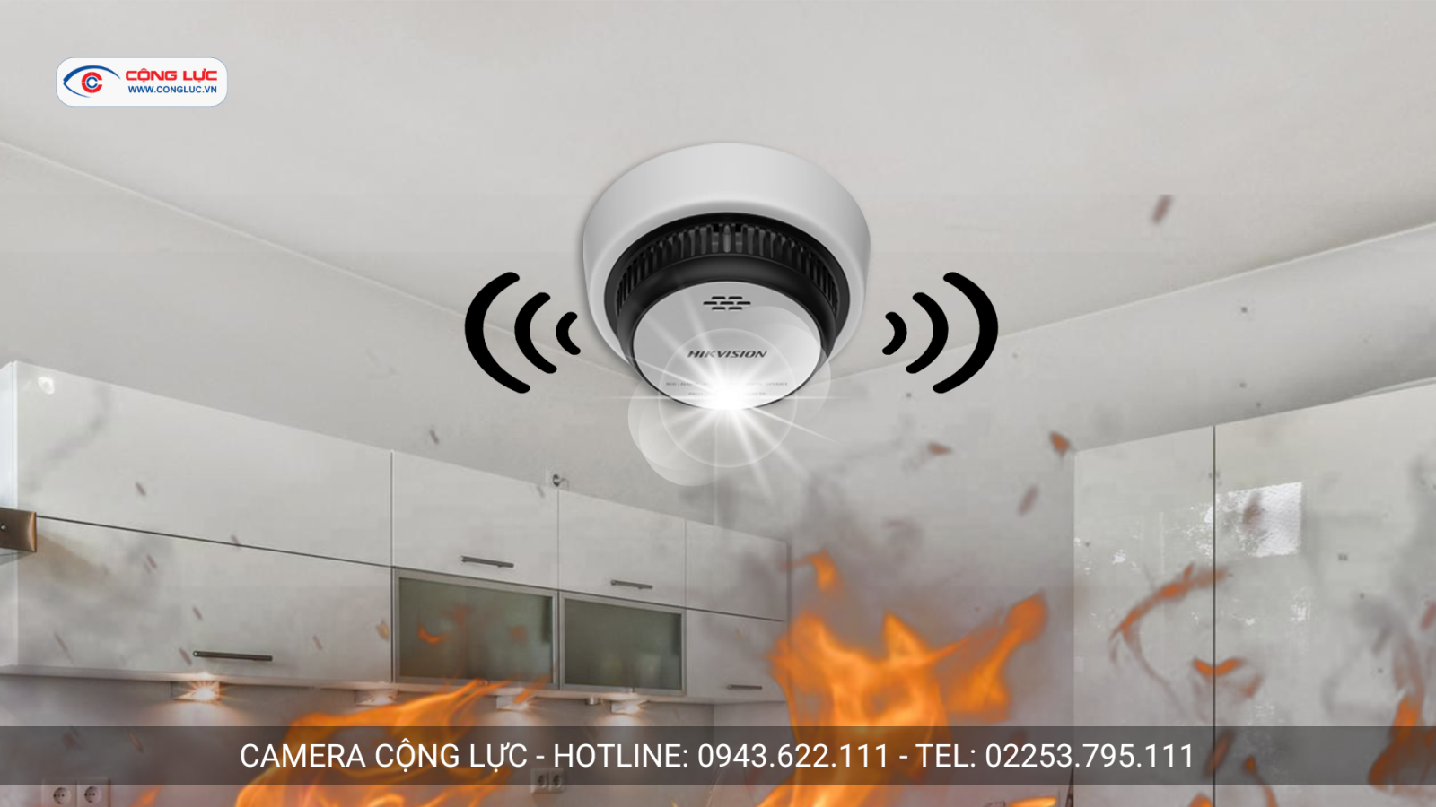 Camera Hikfire cảm biến nhiệt độ báo cháy chính xác