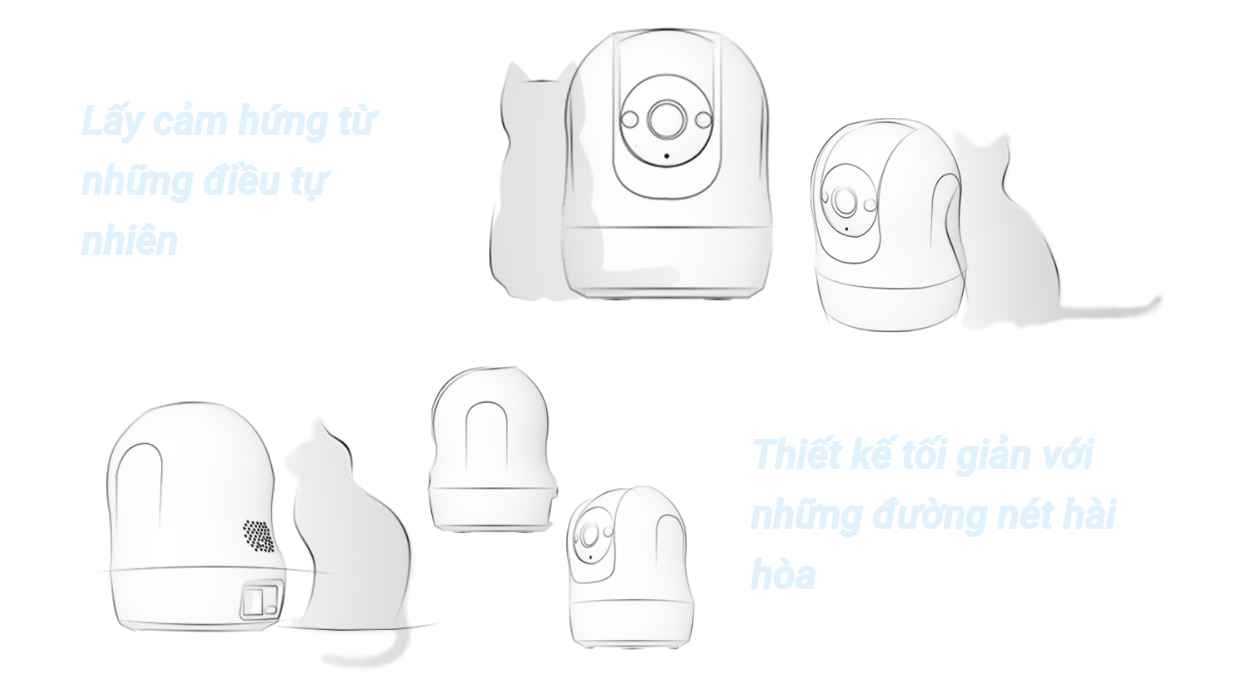 Camera Trong Nhà Ezviz C6N G1 4K 8MP thiết kế hiện đại