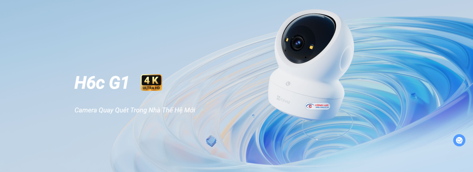 Camera Trong Nhà Ezviz H6C G1 4K 8MP chính hãng